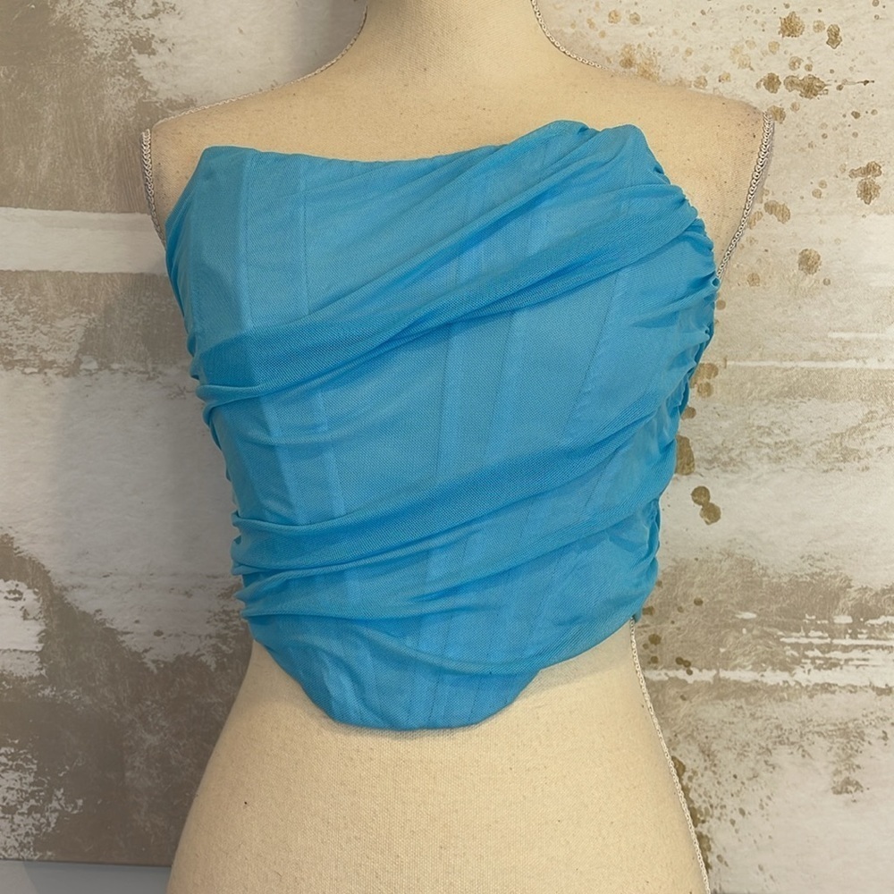 Blue Corset (back zipper) NWT - Picture 5 of 8